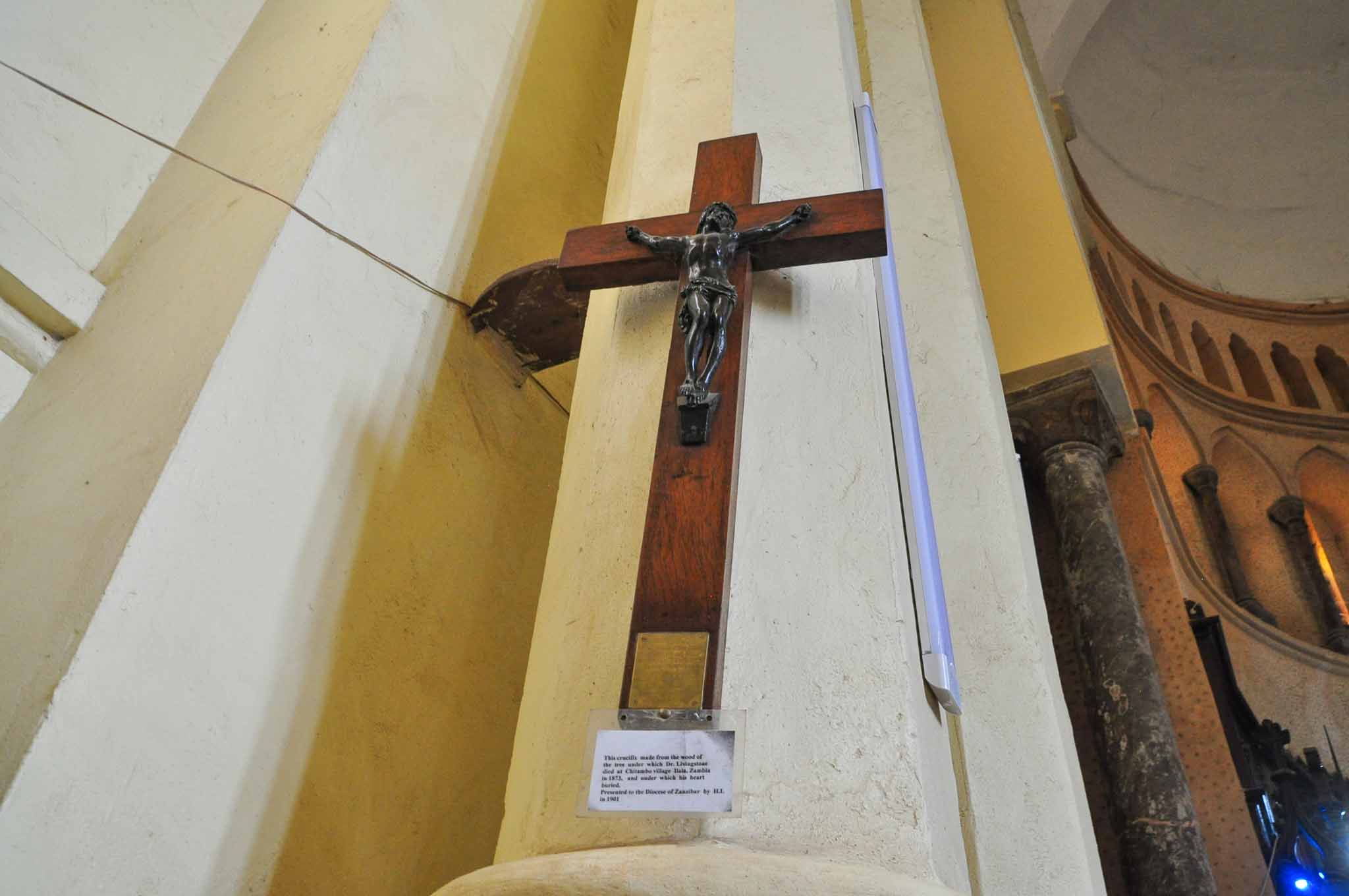 ザンジバルのアングリカン聖堂の十字架
